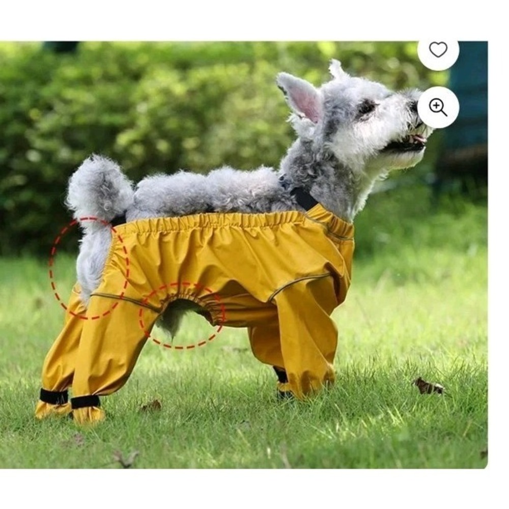 Dog‎ Snowsuit w/Built in Boots Dog Boots Leggings Waterproof Anti-Slip Shoes Med - Picture 7 of 9